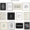 imageKate and Laurel Sylvie Same Day Laundry White Framed Canvas Wall Art by Maggie Price of Hunt and Gather Goods 23x33 Brown Chic Vintage Sign Art for WallBlack