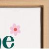 imageKate and Laurel Sylvie Take It One Day at A Time Framed Canvas Wall Art by Maria Filar 18x24 Natural Inspirational Floral Art for Wall