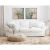 imageKate and Laurel Sylvie Traditional Boho Floral Botanical I Framed Canvas Wall Art by The Creative Bunch Studio 30x30 Gold Soft Flower Bouquet Art for Wall