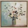 imageKate and Laurel Sylvie Traditional Boho Floral Botanical II Framed Canvas Wall Art by The Creative Bunch Studio 22x22 Gold Soft Flower Bouquet Art for Wall