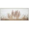 imageKate and Laurel Sylvie Westport No 5 Framed Canvas Wall Art by Crystal Lynn Collins 40x18 White Grassy Coastal Beach Art for Wall