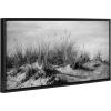 imageKate and Laurel Sylvie Beaded Point Reyes No 4 Black and White Vintage Framed Canvas Wall Art by Crystal Lynn Collins 40x18 Beaded Black BlackandWhite Coastal Beach Art for Wall