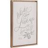 imageKate and Laurel Sylvie Beaded What is Done in Love Vintage Framed Canvas Wall Art by Valerie McKeehan of Lily and Val 18x24 Gold Neutral Quote Drawing Art for Wall