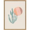 imageKate and Laurel Sylvie Desert Sunrise Framed Canvas Wall Art by Kate Aurelia Holloway 18x24 Natural Chic Botanical Art for Wall