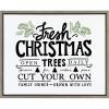 imageKate and Laurel Sylvie Fresh Cut Christmas Framed Canvas Wall Art by Pen ampamp Paint Lindsay Hopkins 18x24 Gray Holiday Inspired Sayings for Wall