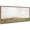 imageKate and Laurel Sylvie Rest No 2 Framed Canvas Wall Art by Mackenzie Nelson 40x18 Gold Soft Casual Landscape Art for Wall