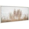 imageKate and Laurel Sylvie Westport No 5 Framed Canvas Wall Art by Crystal Lynn Collins 40x18 White Grassy Coastal Beach Art for Wall