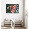 imageKate and Laurel Sylvie Beaded AQ Peony Bouquet Vintage Framed Canvas Wall Art by Annie Quigley 415x315 Beaded Black Stunning Flower Art for Wall