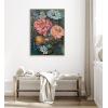 imageKate and Laurel Sylvie Beaded AQ Peony Bouquet Vintage Framed Canvas Wall Art by Annie Quigley 415x315 Beaded Gold Stunning Flower Art for Wall