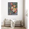 imageKate and Laurel Sylvie Beaded Floral Emergence Vintage Framed Canvas Wall Art by Mackenzie Nelson 315x415 Beaded Black Stunning Flower Art for Wall