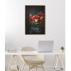 imageKate and Laurel Sylvie Beaded Floral Study Black Offset Vintage Framed Canvas Wall Art by Emiko and Mark Franzen of F2Images 23x33 Beaded Gold Stunning Flower Photography Art for Wall