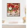 imageKate and Laurel Sylvie Beaded Floral Study Rust Vintage Framed Canvas Wall Art by Emiko and Mark Franzen of F2Images 22x22 Beaded Gold Stunning Flower Photography Art for Wall