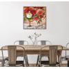 imageKate and Laurel Sylvie Beaded Floral Study Rust Vintage Framed Canvas Wall Art by Emiko and Mark Franzen of F2Images 30x30 Beaded Gold Stunning Flower Photography Art for Wall