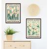 imageKate and Laurel Sylvie Beaded Flower Market 3 and 4 Vintage Framed Canvas Wall Art Set by Carrie Cantwell 2 Piece Set 18x24 Beaded Black Botanical TwoPiece Framed Art Set for Wall
