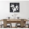 imageKate and Laurel Sylvie Beaded Wildflowers Vintage Framed Canvas Wall Art by Mackenzie Nelson 30x30 Beaded Black BlackandWhite Floral Art for Wall