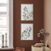 imageKate and Laurel Sylvie Botanical Soft Splitfern and Botanical Soft Maiden Framed Canvas Wall Art Set by Sara Berrenson 2 Piece Set 18x24 Natural Floral Watercolor Wall Art Dcor Set