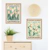 imageKate and Laurel Sylvie Flower Market 3 and 4 Framed Canvas Wall Art Set by Carrie Cantwell 2 Piece Set 18x24 Natural Botanical TwoPiece Framed Art Set for Wall