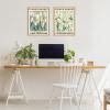 imageKate and Laurel Sylvie Flower Market 3 and 4 Framed Canvas Wall Art Set by Carrie Cantwell 2 Piece Set 18x24 Natural Botanical TwoPiece Framed Art Set for Wall