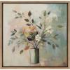 imageKate and Laurel Sylvie Traditional Boho Floral Botanical I Framed Canvas Wall Art by The Creative Bunch Studio 22x22 Gold Soft Flower Bouquet Art for Wall