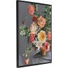 imageKate and Laurel Sylvie Beaded Floral Emergence Vintage Framed Canvas Wall Art by Mackenzie Nelson 315x415 Beaded Black Stunning Flower Art for Wall
