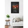 imageKate and Laurel Sylvie Beaded Floral Study Black Offset Vintage Framed Canvas Wall Art by Emiko and Mark Franzen of F2Images 23x33 Beaded Black Stunning Flower Photography Art for Wall