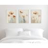 imageKate and Laurel Sylvie Neutral Blue Elegant Country Wildflowers Framed Canvas Wall Art Set by The Creative Bunch Studio 3 Piece Set Beaded White Soft Floral Art for WallBeaded White