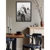imageKate and Laurel Sylvie Photo Silver Horse Framed Canvas Wall Art by The Whiskey Ginger 18x24 Black Western Photography Art for Wall