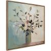 imageKate and Laurel Sylvie Traditional Boho Floral Botanical II Framed Canvas Wall Art by The Creative Bunch Studio 30x30 Gold Soft Flower Bouquet Art for Wall