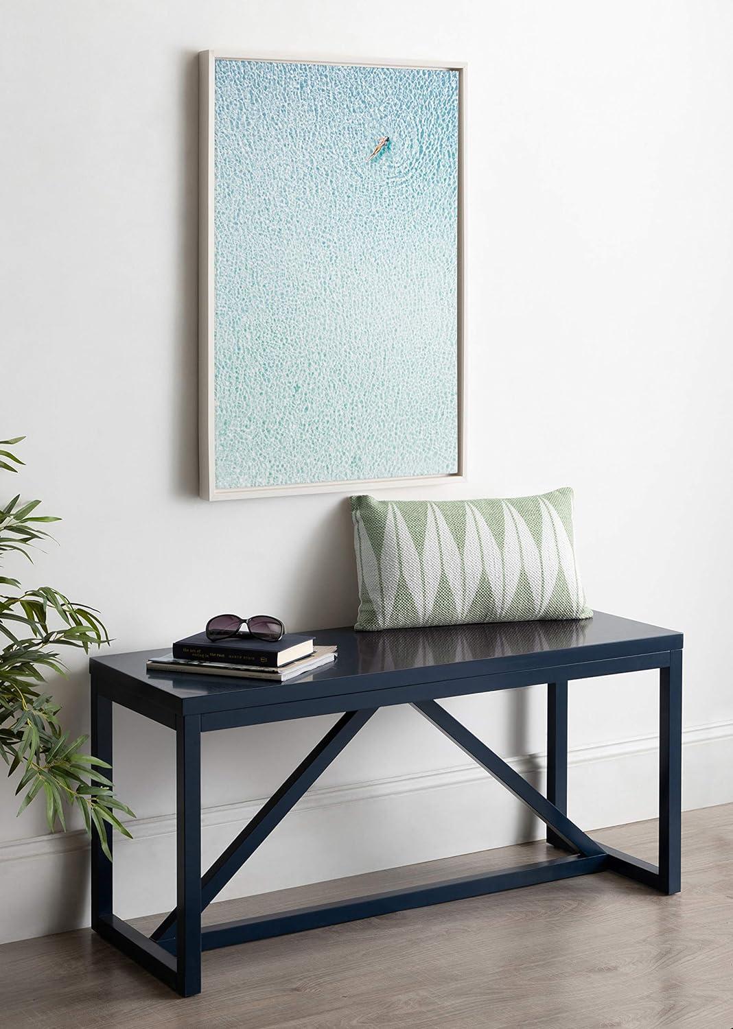 imageDesignOvation Sylvie Woman Floating Framed Canvas by Amy Peterson 23x33 White Calming Colorful Wall Decor for Living Room Bedroom Office Or Entryway