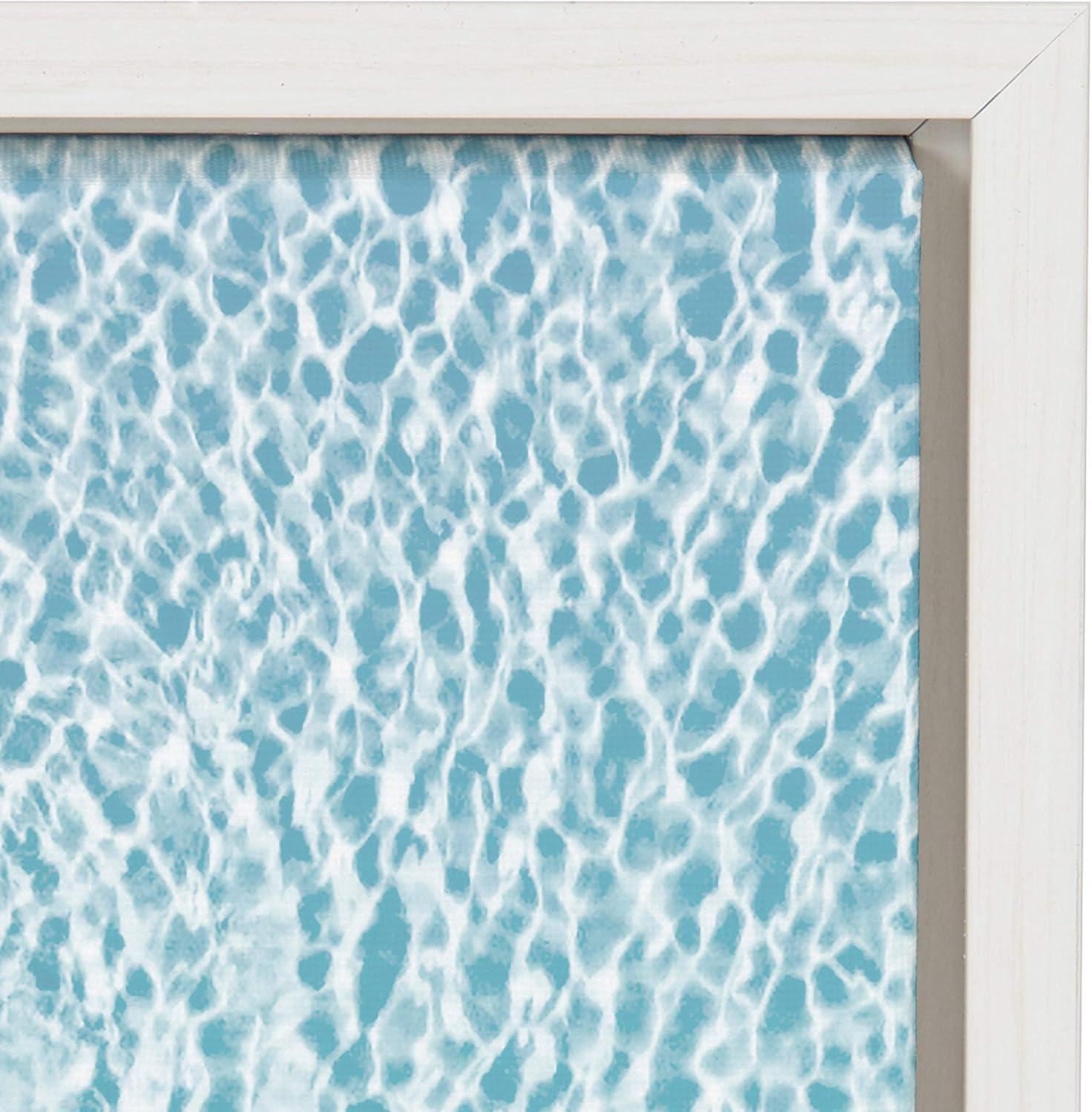 imageDesignOvation Sylvie Woman Floating Framed Canvas by Amy Peterson 23x33 White Calming Colorful Wall Decor for Living Room Bedroom Office Or Entryway