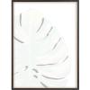 imageKate and Laurel Blake Monstera Framed Printed Glass Wall Art by Jessi Raulet of Ettavee 18x24 Natural Decorative Nature Themed Art Print for WallGold