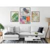 imageKate and Laurel Blake Monstera Framed Printed Glass Wall Art by Jessi Raulet of Ettavee 18x24 Natural Decorative Nature Themed Art Print for WallGold