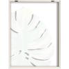 imageKate and Laurel Blake Monstera Framed Printed Glass Wall Art by Jessi Raulet of Ettavee 18x24 Natural Decorative Nature Themed Art Print for WallNatural