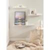 imageKate and Laurel Sylvie Atlantic Sunset Framed Canvas Wall Art by Mary Sparrow 18x24 Gold Beach Landscape Coastal Sunset Art for WallGold