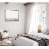 imageKate and Laurel Sylvie Foggy Cityscape Framed Canvas Wall Art by Alicia Abla 28x38 Gray Modern Oversized Art for WallGray
