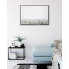 imageKate and Laurel Sylvie Foggy Cityscape Framed Canvas Wall Art by Alicia Abla 28x38 Gray Modern Oversized Art for WallGray