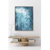 imageKate and Laurel Sylvie La Jolla Beach 7 Framed Canvas Wall Art by Rachel Dowd 28x38 Gray Relaxing Coastal Art for WallGrey