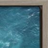 imageKate and Laurel Sylvie La Jolla Beach 7 Framed Canvas Wall Art by Rachel Dowd 28x38 Gray Relaxing Coastal Art for WallGrey