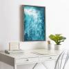 imageKate and Laurel Sylvie La Jolla Beach 7 Framed Canvas Wall Art by Rachel Dowd 28x38 Gray Relaxing Coastal Art for WallGrey