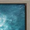 imageKate and Laurel Sylvie La Jolla Beach 7 Framed Canvas Wall Art by Rachel Dowd 28x38 Gray Relaxing Coastal Art for WallGrey