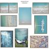 imageKate and Laurel Sylvie La Jolla Beach 7 Framed Canvas Wall Art by Rachel Dowd 28x38 Gray Relaxing Coastal Art for WallGrey