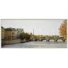 imageKate and Laurel Sylvie Paris No 8 Framed Canvas Wall Art by Crystal Lynn Collins 40x18 White French City Photography Art for Wall
