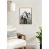 imageKate and Laurel Sylvie Photo Silver Horse Framed Canvas Wall Art by The Whiskey Ginger 18x24 Natural Western Photography Art for Wall
