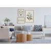 imageKate and Laurel Sylvie Sea Plant Found and Ocean Treasures Linen Canvas Wall Art Set by Alicia Schultz Set of 3 two 16x20 and one 23x33 Natural Finish Frames Decorative Multicolored Nature Art for