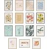 imageKate and Laurel Sylvie Sea Plant Found and Ocean Treasures Linen Canvas Wall Art Set by Alicia Schultz Set of 3 two 16x20 and one 23x33 Natural Finish Frames Decorative Multicolored Nature Art for