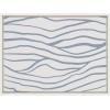 imageKate and Laurel Sylvie Simple Elegant Coastal Waves Framed Canvas Wall Art by The Creative Bunch Studio 28x38 White Colorful Abstract Beach Ocean Art Print for Home Wall DecorWhite