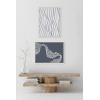 imageKate and Laurel Sylvie Simple Elegant Coastal Waves Framed Canvas Wall Art by The Creative Bunch Studio 28x38 White Colorful Abstract Beach Ocean Art Print for Home Wall DecorWhite