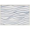 imageKate and Laurel Sylvie Simple Elegant Coastal Waves Framed Canvas Wall Art by The Creative Bunch Studio 28x38 White Colorful Abstract Beach Ocean Art Print for Home Wall DecorWhite