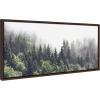 imageKate and Laurel Sylvie Sun Flock Framed Canvas Wall Art by Rachel Lee of My Dream Wall 18x24 Natural Colorful Ocean and Dog Sunset ArtBrown
