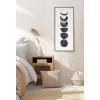 imageKate and Laurel Sylvie Sun Flock Framed Canvas Wall Art by Rachel Lee of My Dream Wall 18x24 Natural Colorful Ocean and Dog Sunset ArtGold